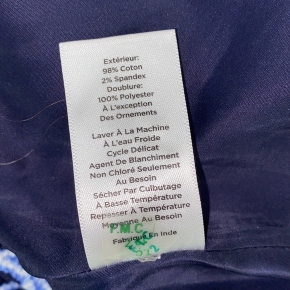 Talbots blue floral dress size 6 petite - Picture 10 of 10